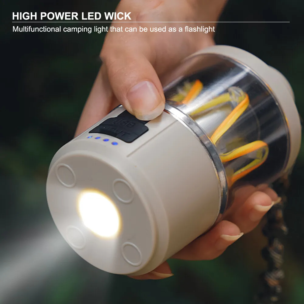 مصباح تخييم LED قابل للشحن