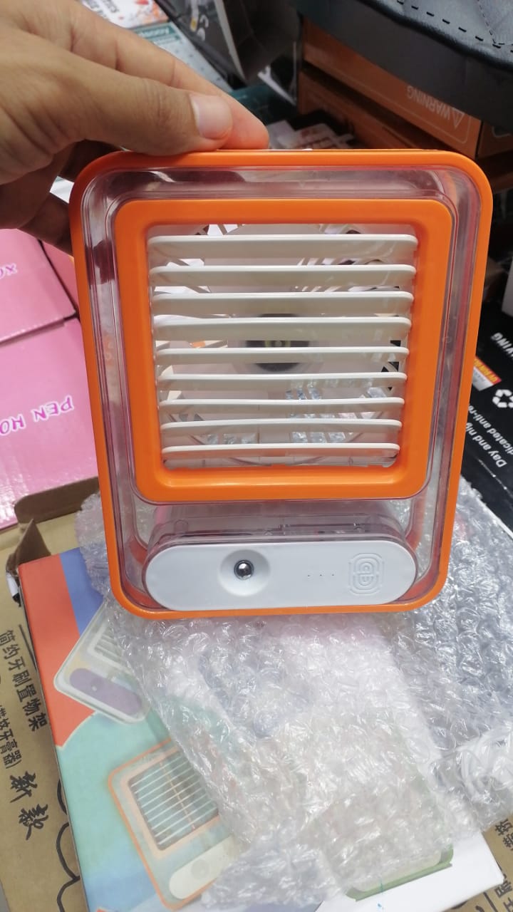 Mini Air Cooler Fan with Night Light