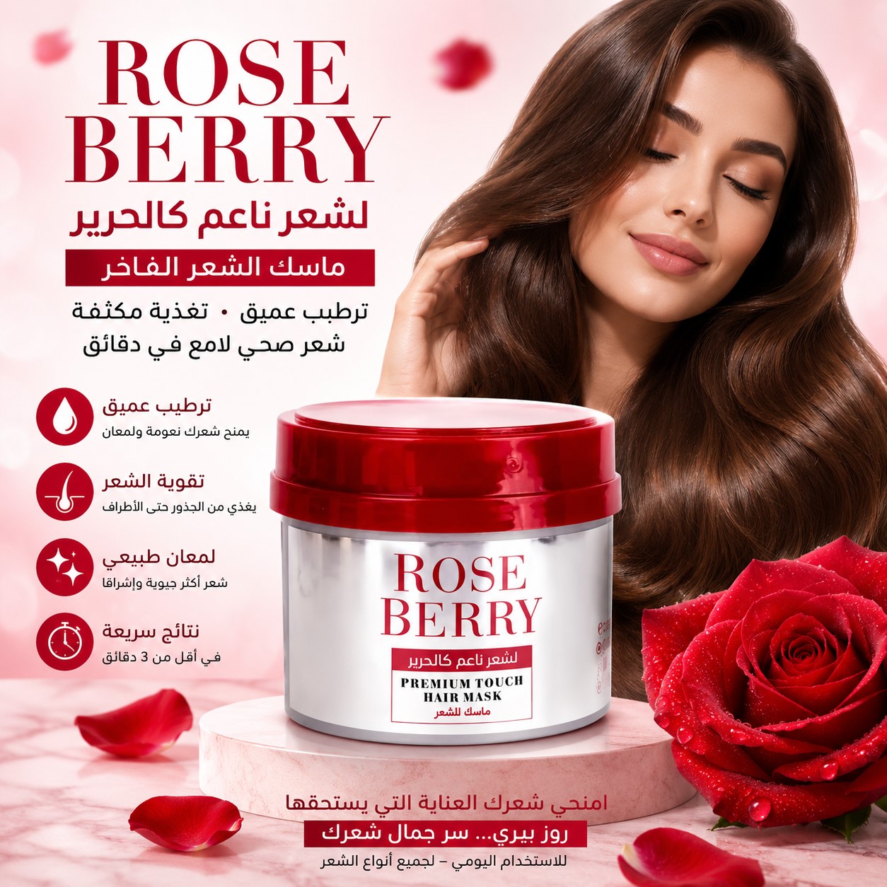 Masque capillaire réparateur Rose Berry