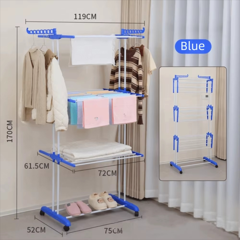4-Tier Folding Clothes Drying Rack