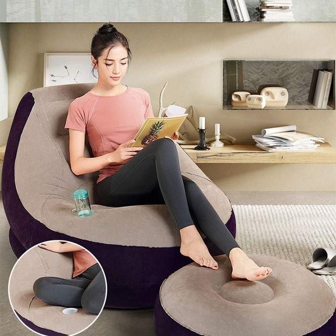 Inflatable Lounge Chair with Footrest