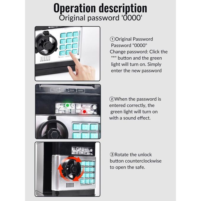 Electronic Mini Safe Piggy Bank