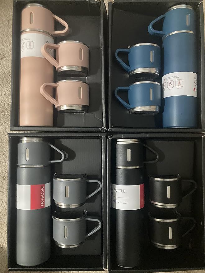 Bouteille isotherme inox 500 ml avec tasse