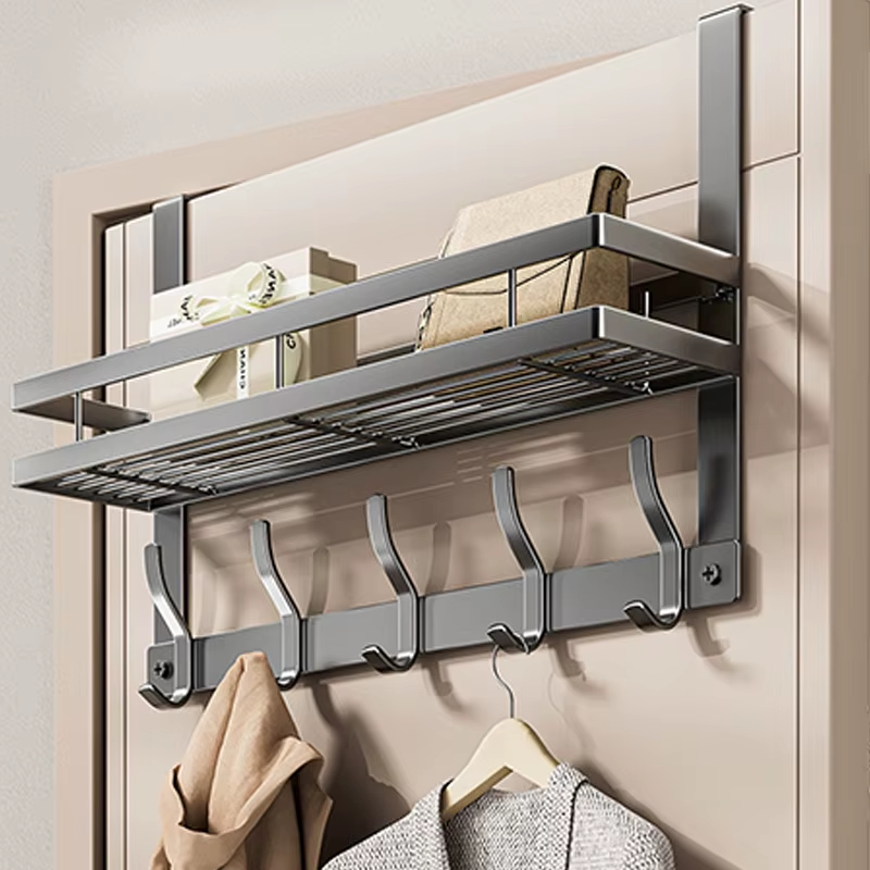 Over-Door Double Hook Rack