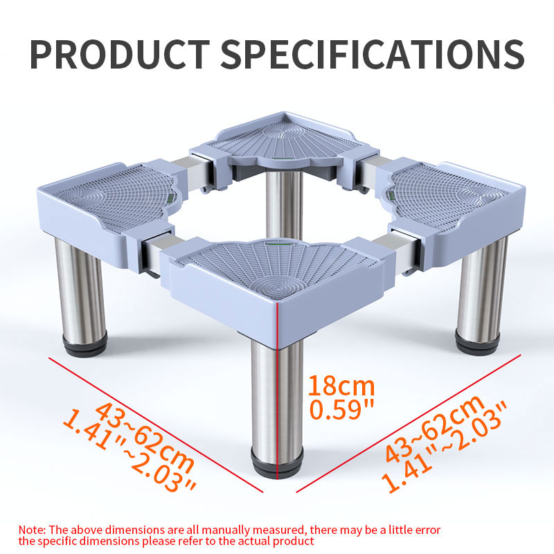 Socle à roulettes réglable pour électroménager