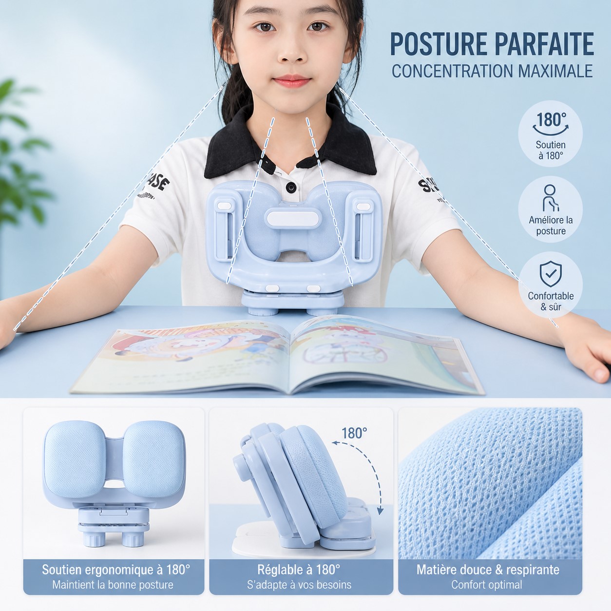 Correcteur de posture d'écriture enfant