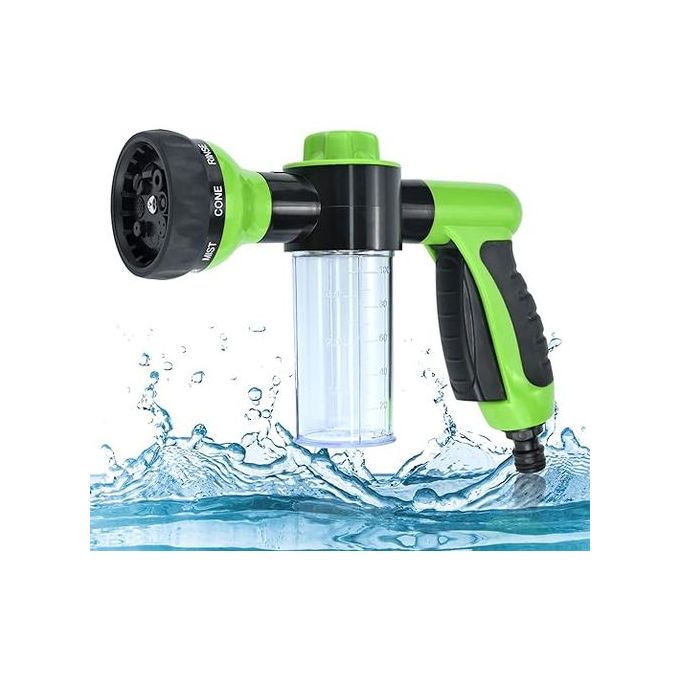مسدس سقي بثمانية أوضاع مع خزان صابون