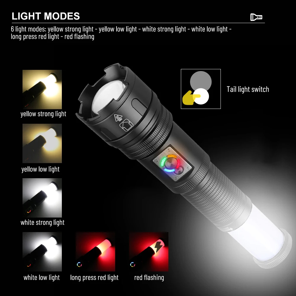 2-in-1 Tactical Flashlight