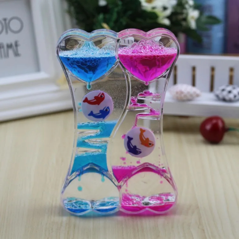 Lot de 2 sabliers liquides fleur