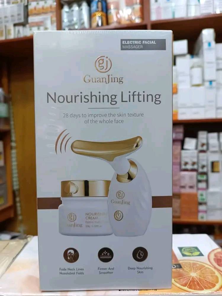 Crème liftante Guanjing avec masseur électrique