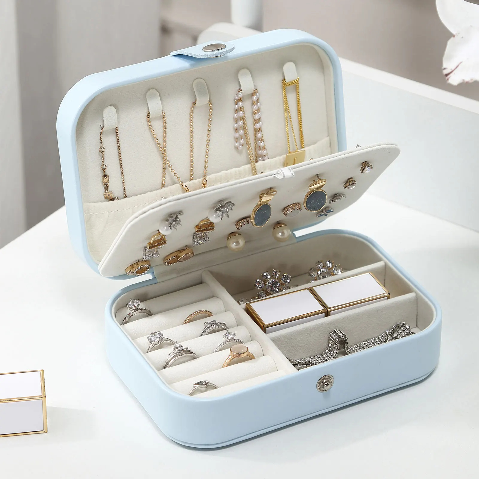 Boîte à bijoux de voyage