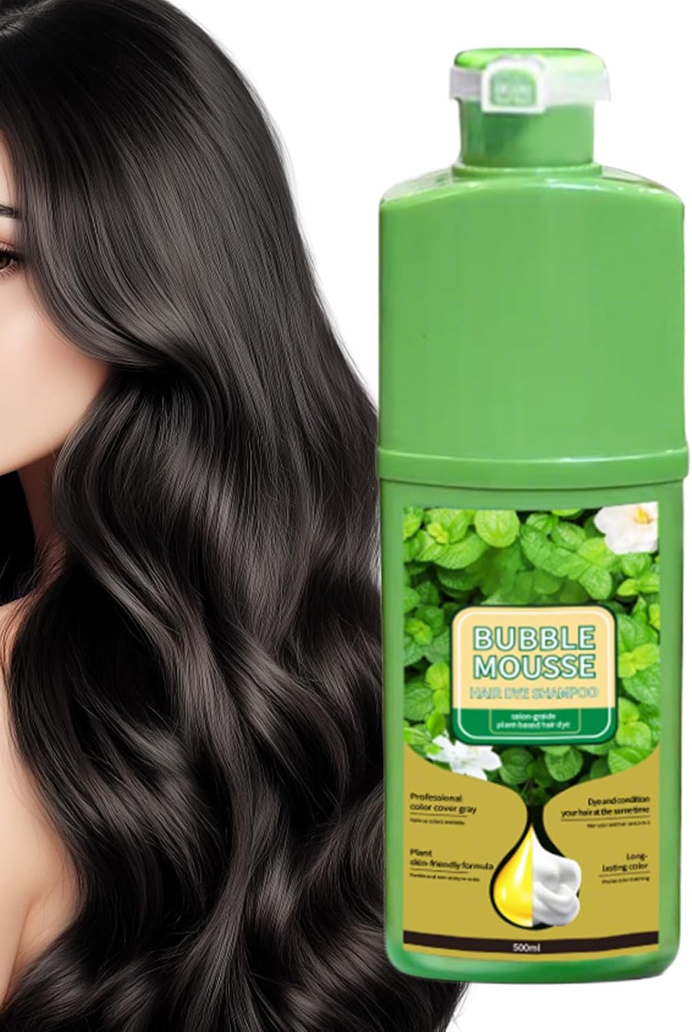 Shampooing colorant mousse