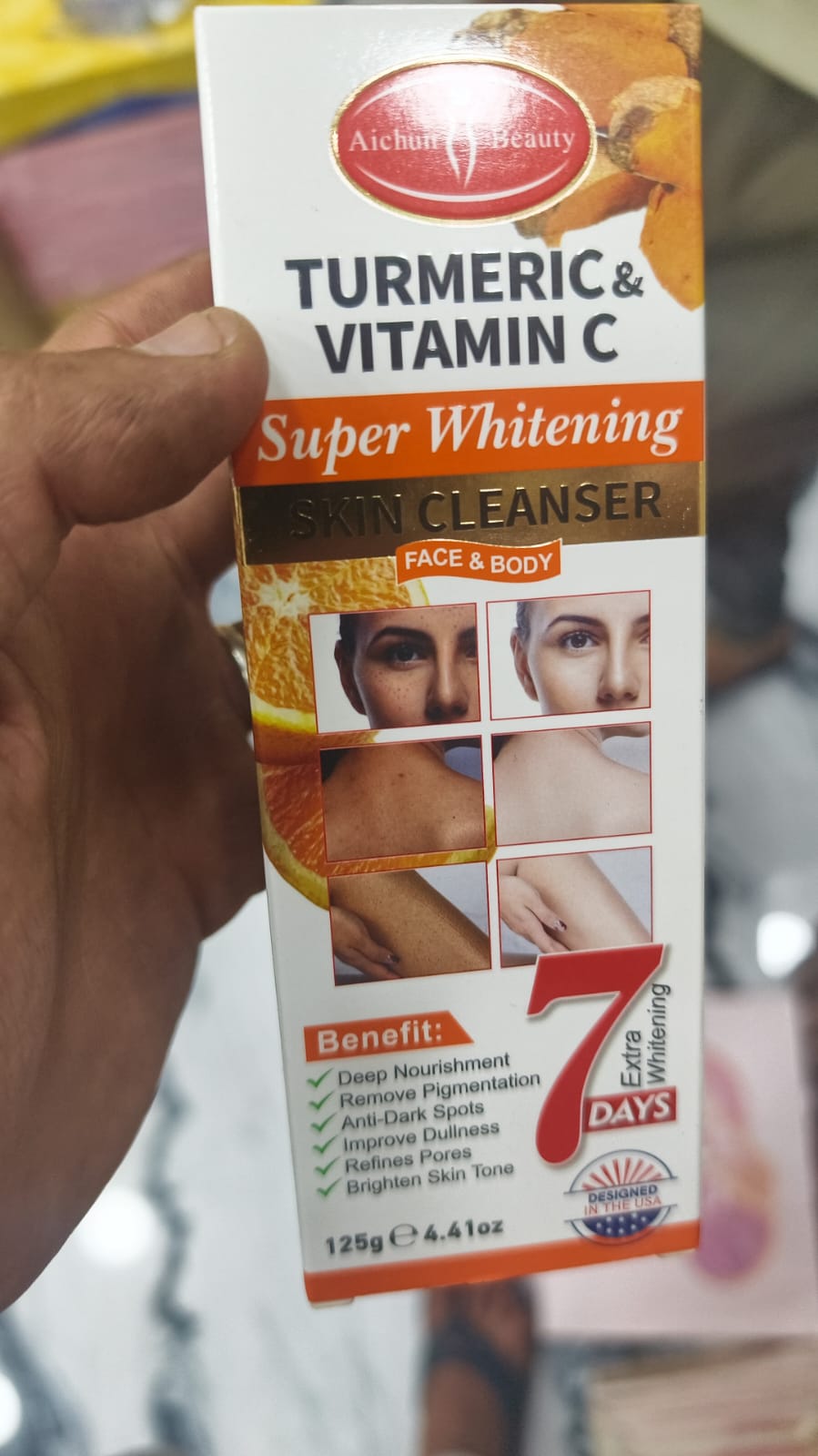 Nettoyant visage et corps curcuma et vitamine C