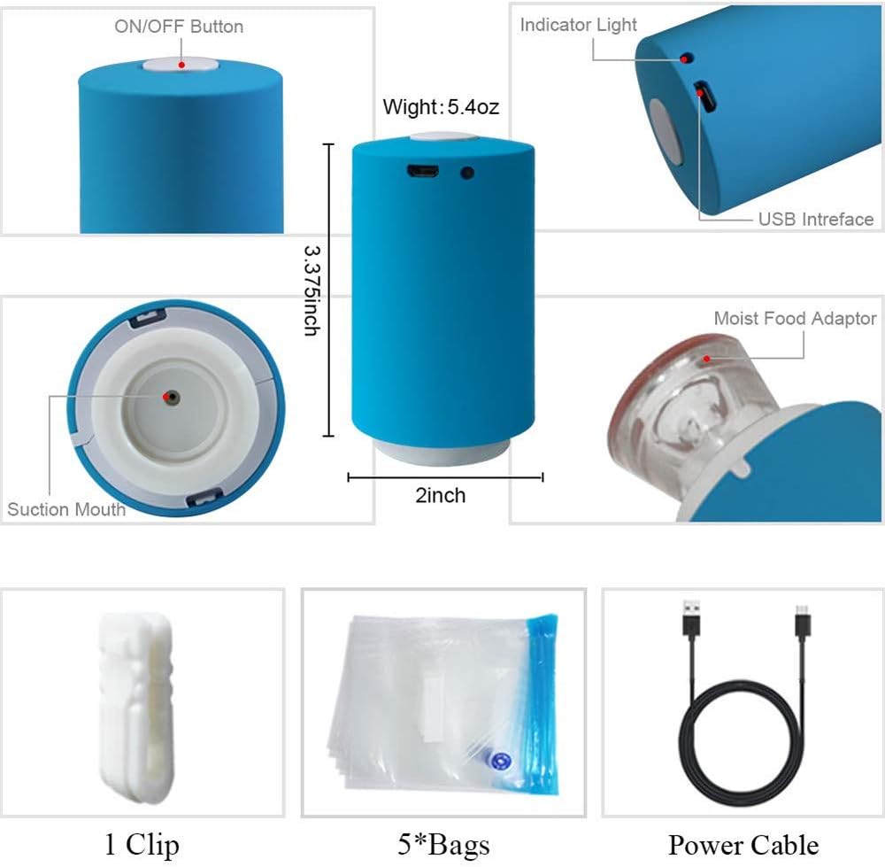 Vacuum Sealer Kit with 5 Bags