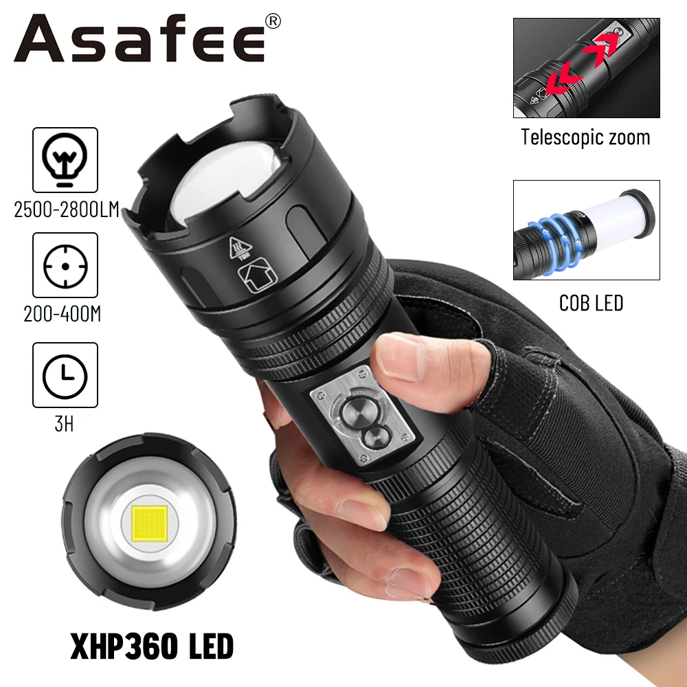 2-in-1 Tactical Flashlight