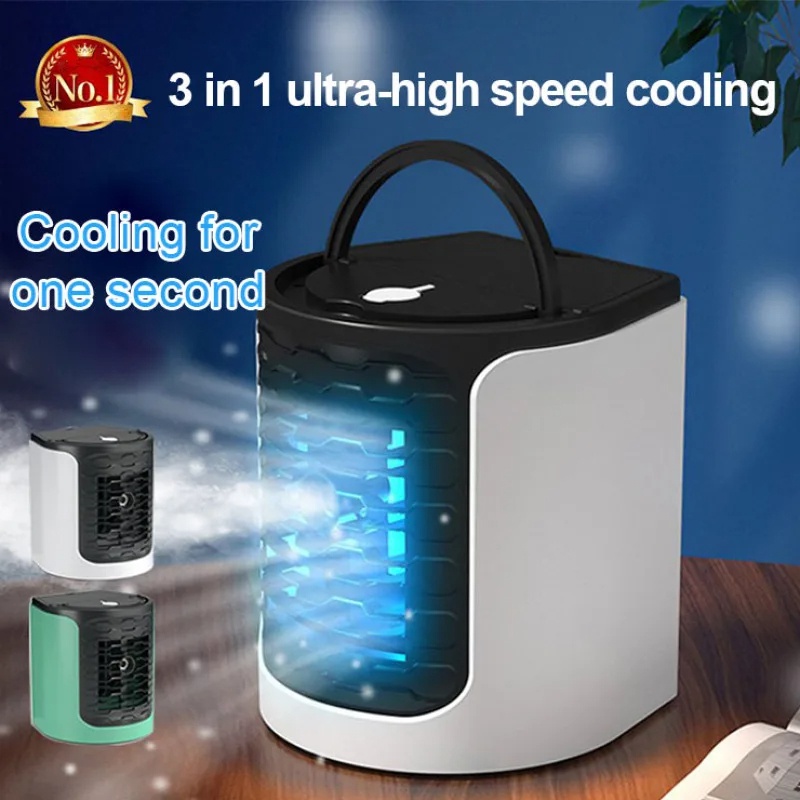 USB Desk Air Cooler with Light