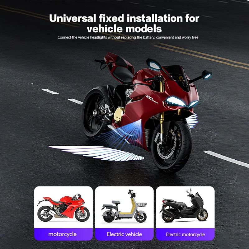 Motorcycle LED Laser Projector Lights (2)