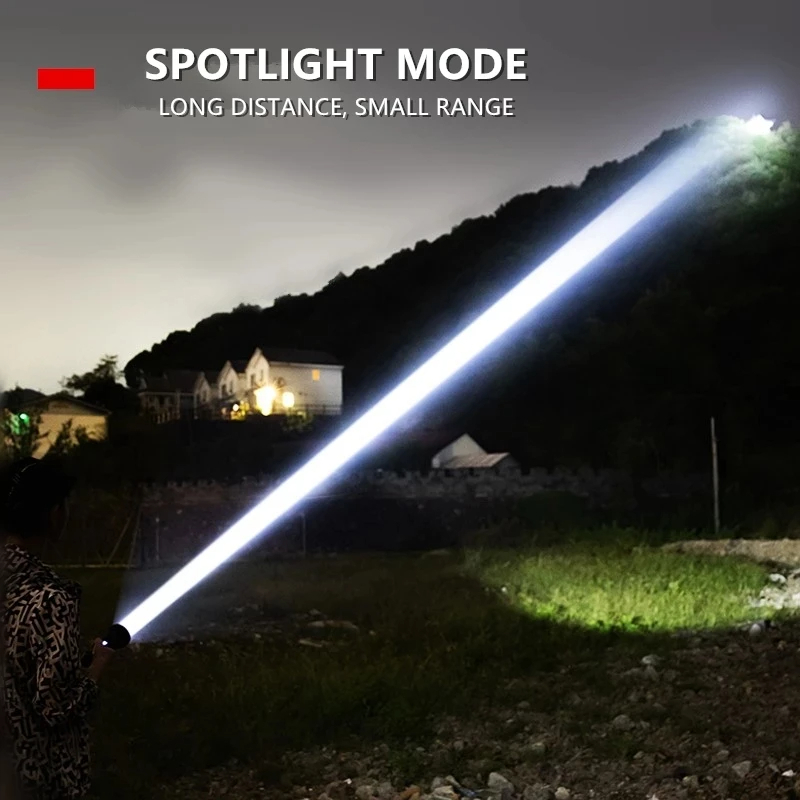 Rechargeable Laser LED Flashlight