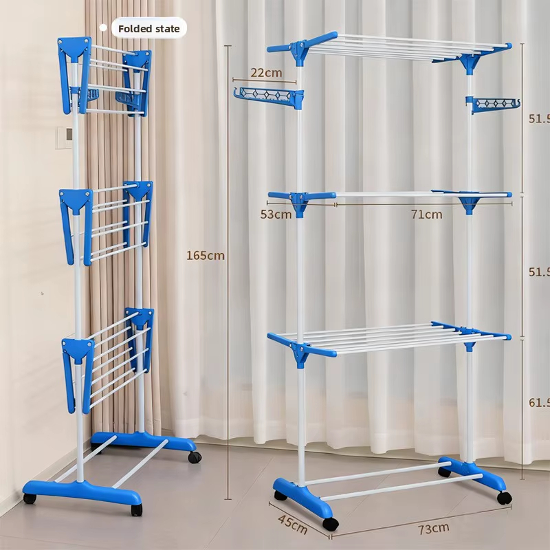 4-Tier Folding Clothes Drying Rack