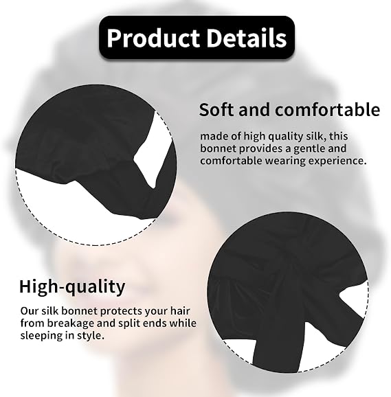 Bonnet de nuit en satin