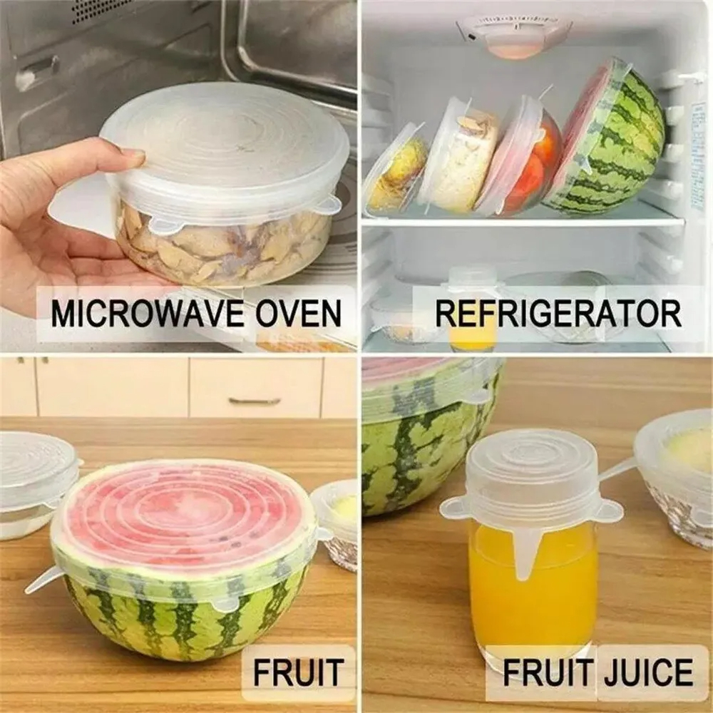 Stretch Silicone Lids (6 pcs)
