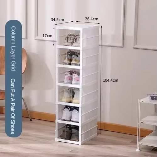 Foldable Plastic Shoe Cabinet