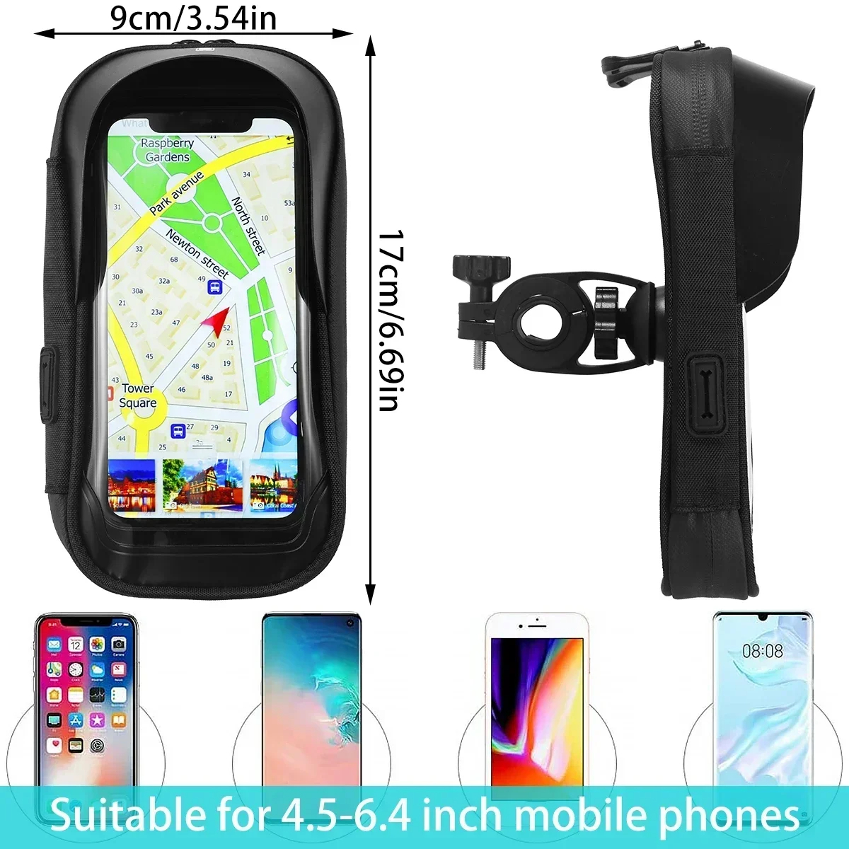 Motorcycle Handlebar Phone Bag