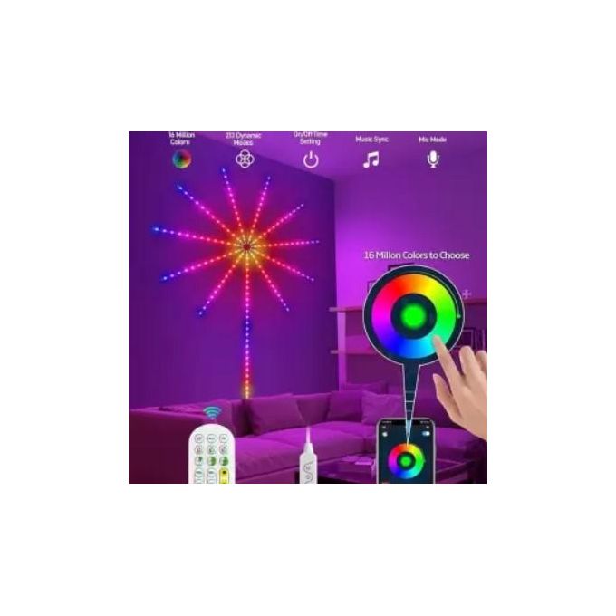 شريط إضاءة ألعاب نارية LED RGB