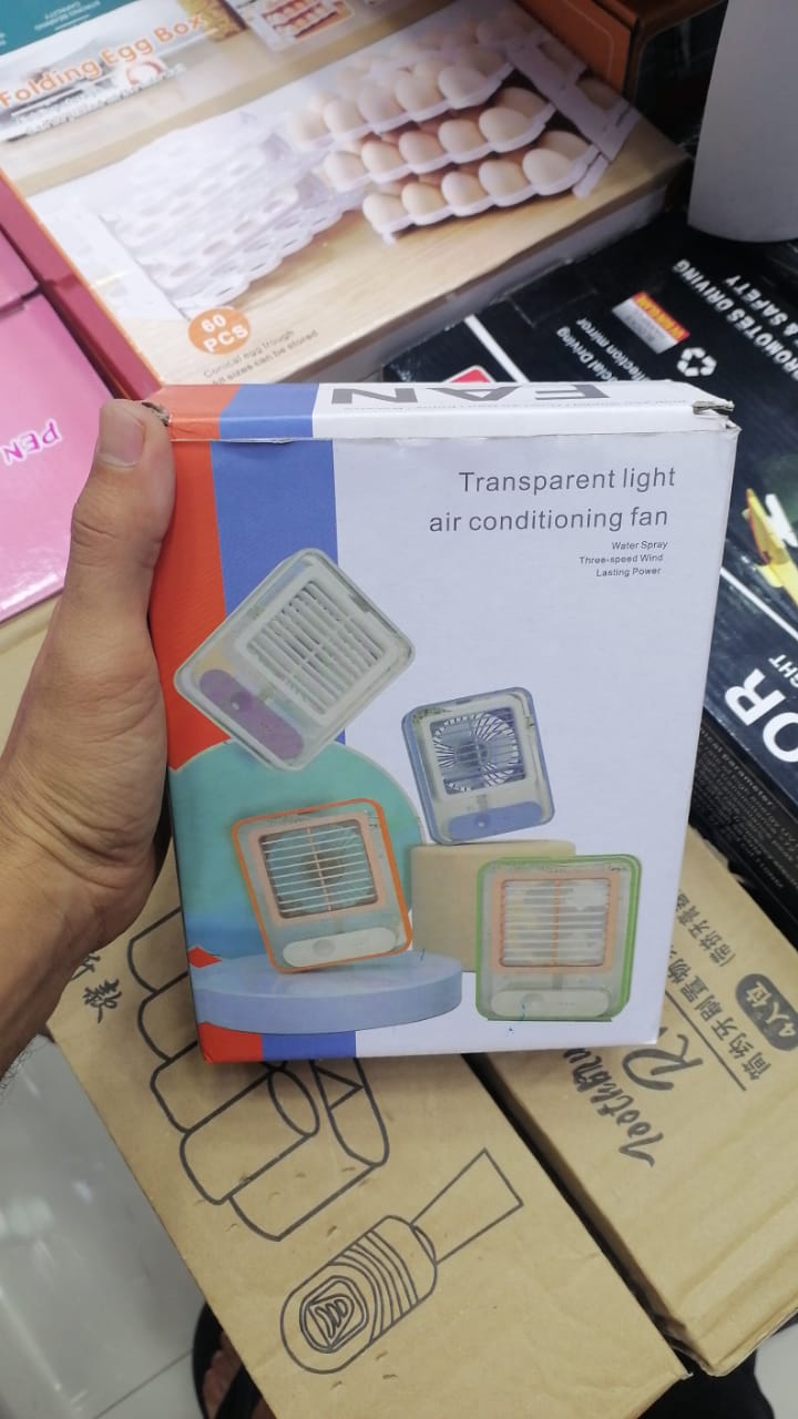 Mini Air Cooler Fan with Night Light
