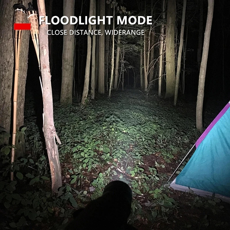 Rechargeable Laser LED Flashlight