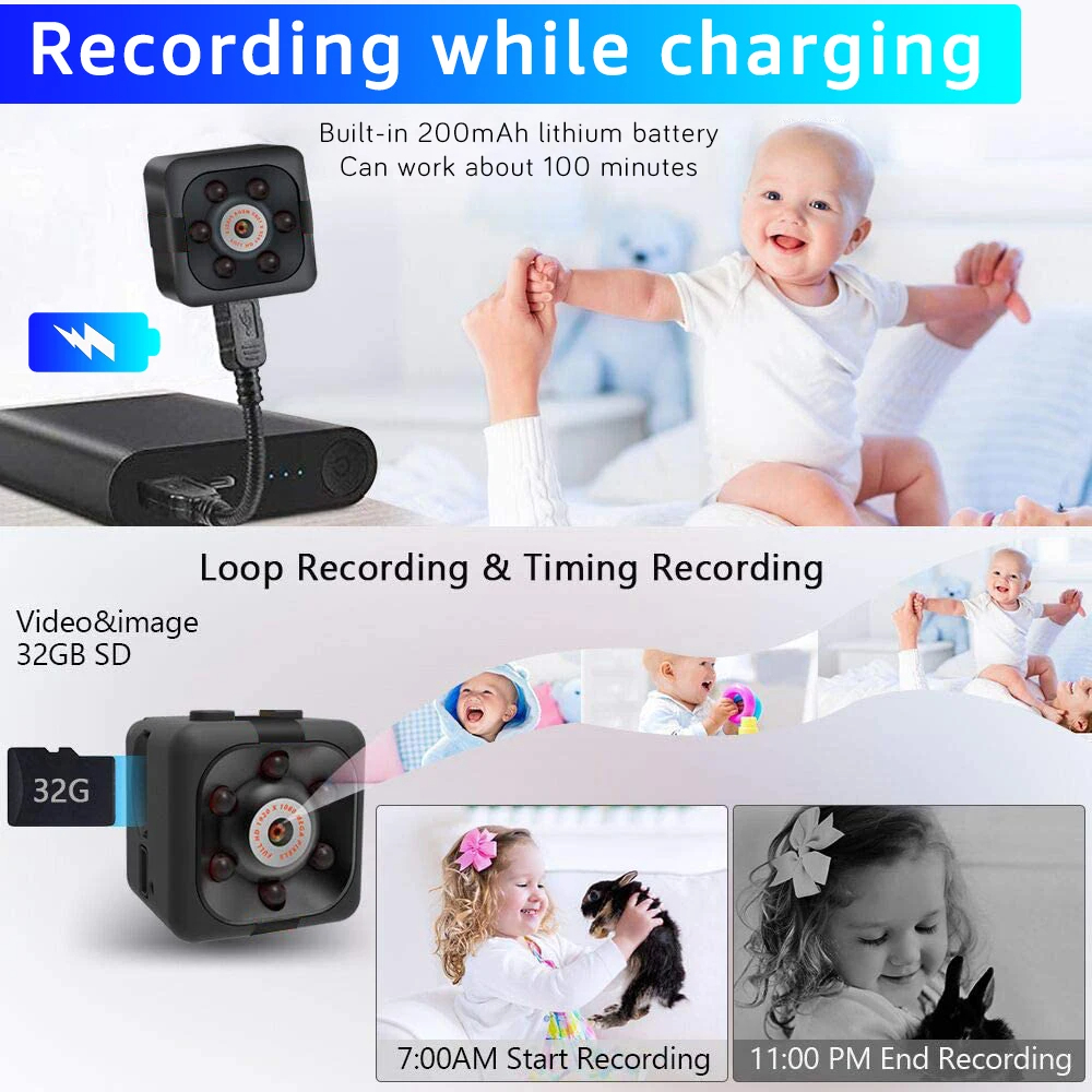 SQ11 Mini HD Camera 1080p