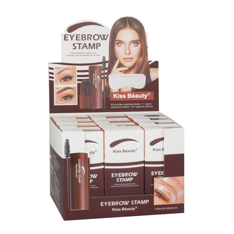 Kit tampon et pochoirs sourcils Kiss Beauty