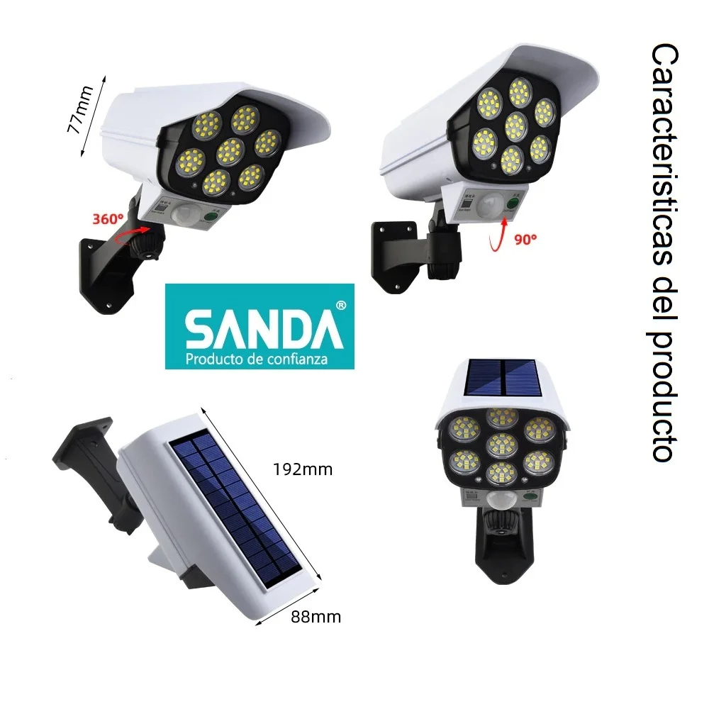 Lampe solaire à détecteur de mouvement