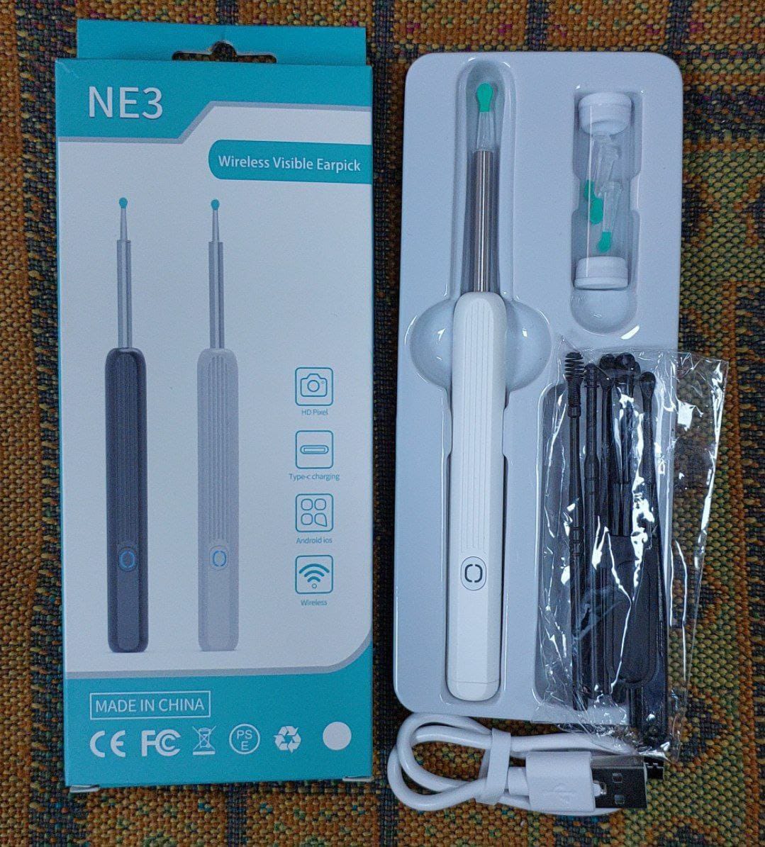 Nettoyeur d'oreilles avec caméra 1080p