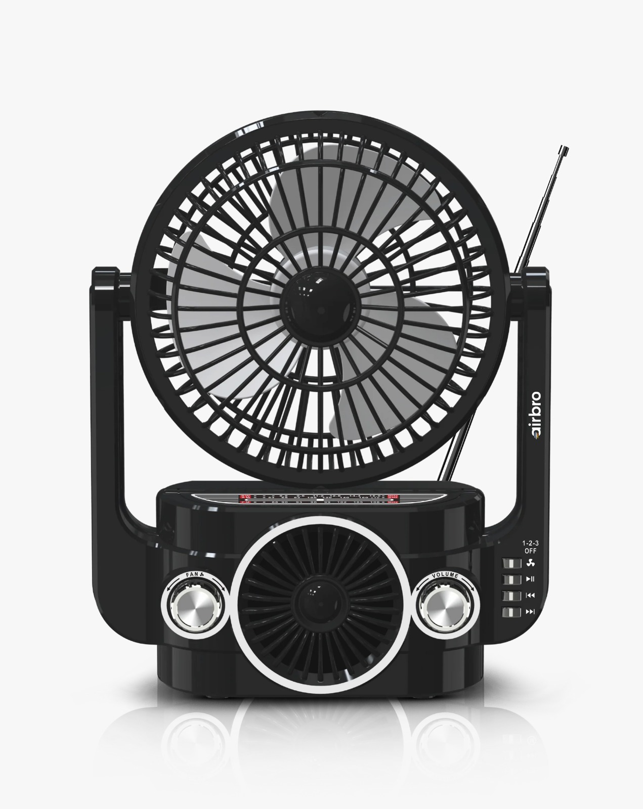 Solar Fan with Speaker & Radio