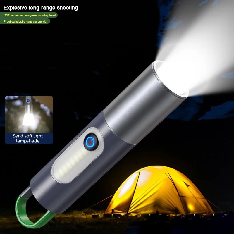 Rechargeable Laser LED Flashlight