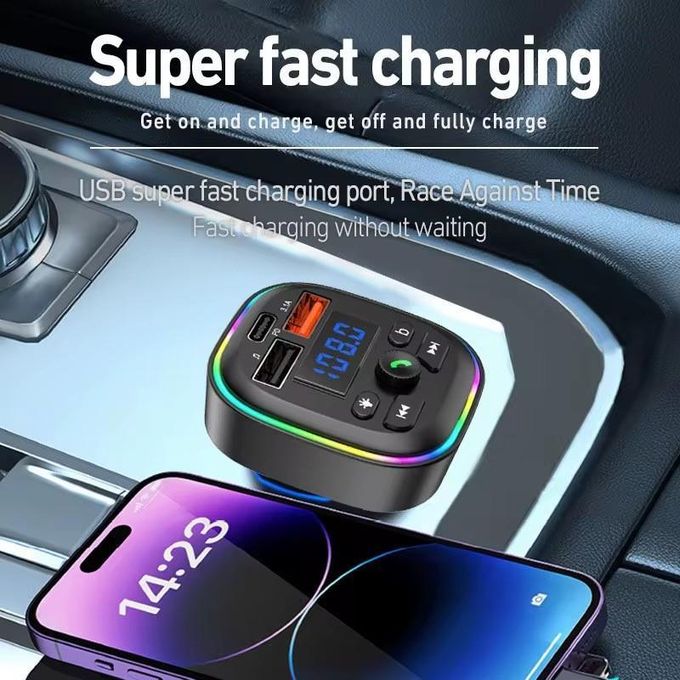 3-Port Bluetooth FM Transmitter