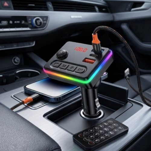 PD Fast Car Charger with FM Transmitter