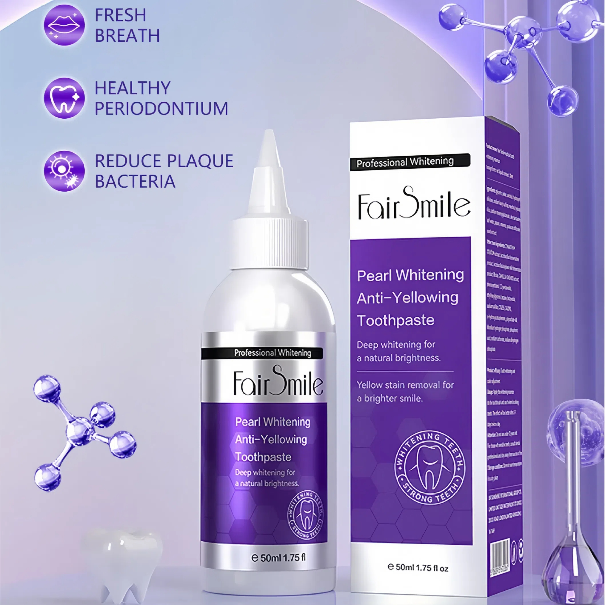 سيروم تبييض الأسنان البنفسجي
