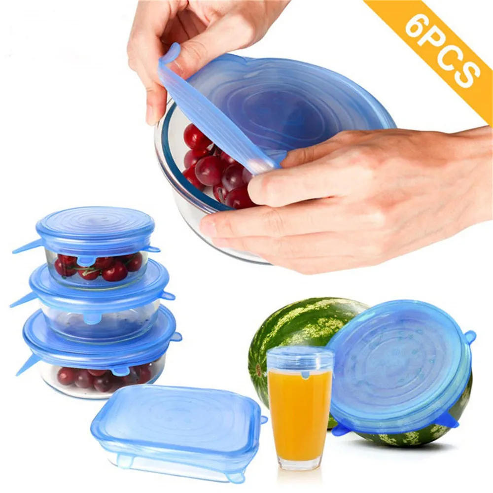 Stretch Silicone Lids (6 pcs)