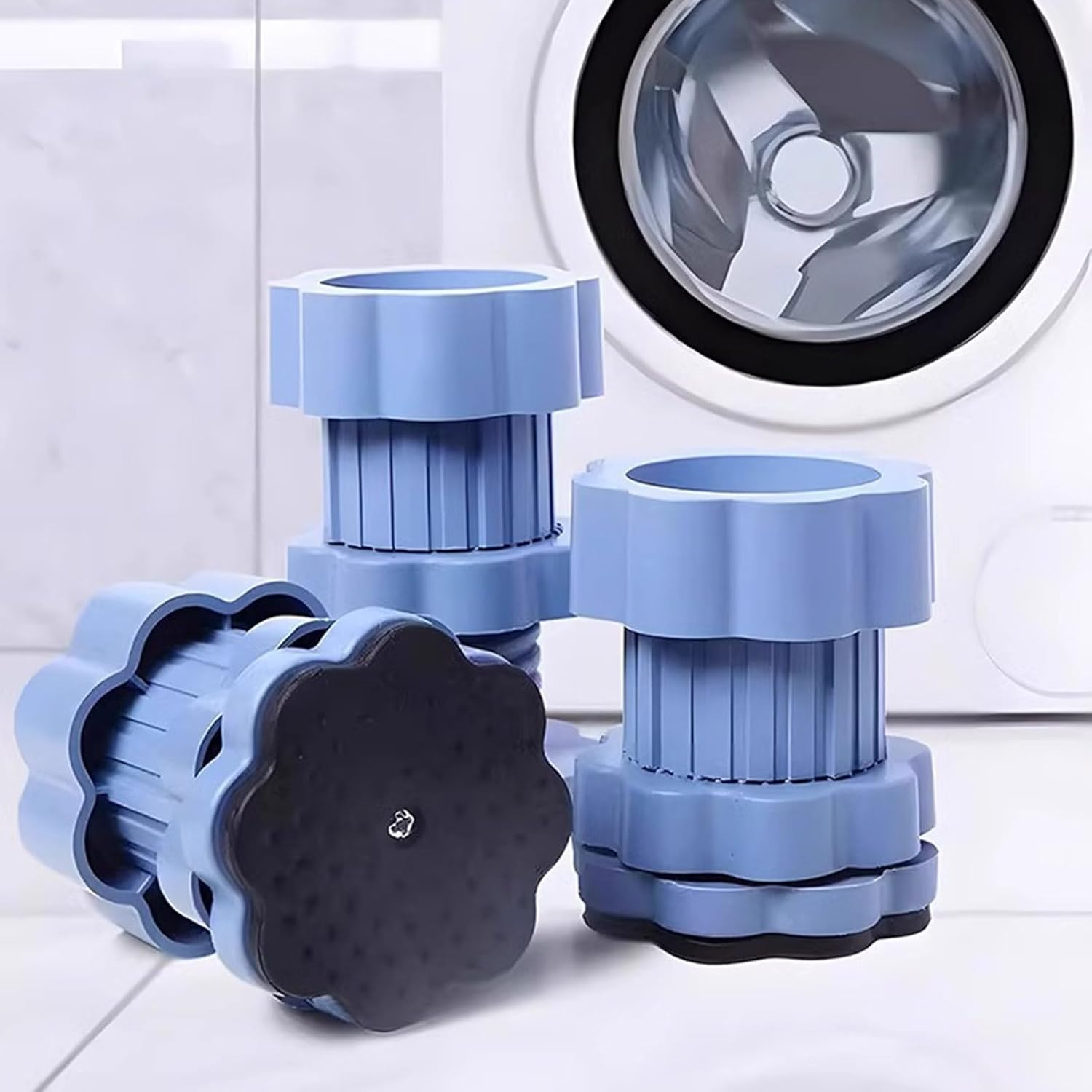 4 patins anti-vibrations pour lave-linge