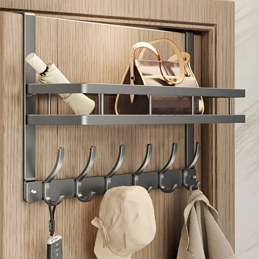 Over-Door Double Hook Rack