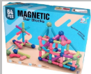 Jeu de construction magnétique 64 pièces