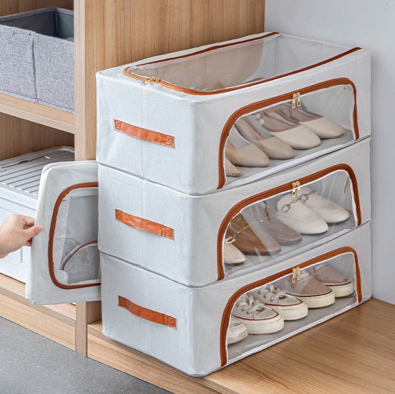 Boîte à chaussures transparente pliable