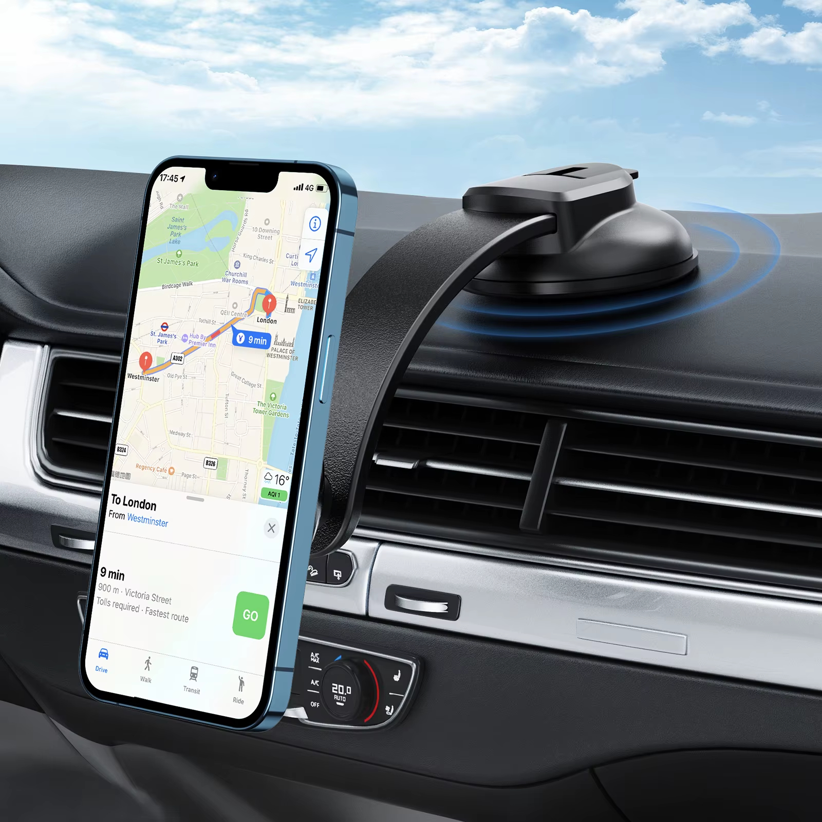 Magnetic Suction Cup Phone Mount