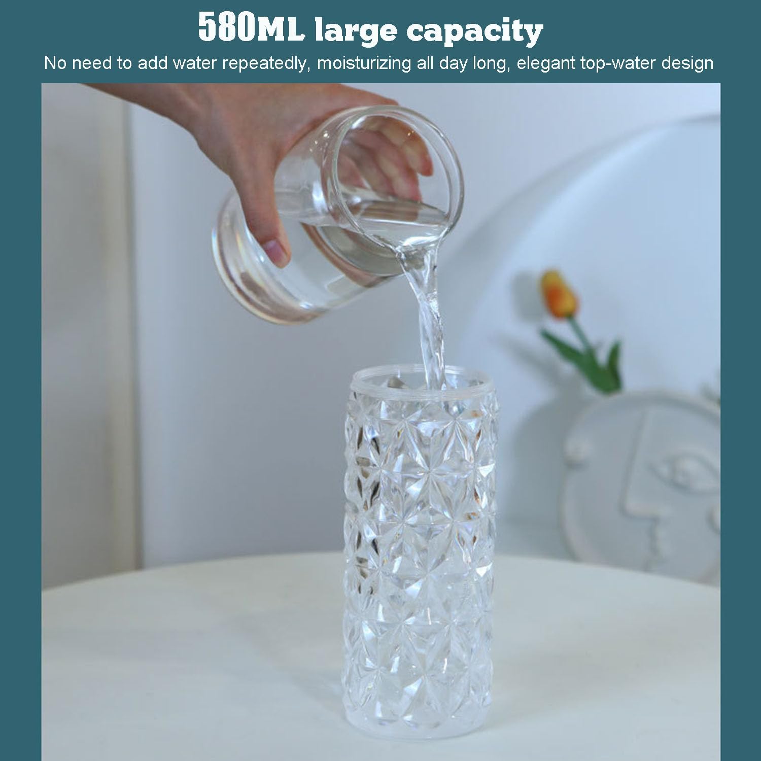 Mini humidificateur lampe cristal
