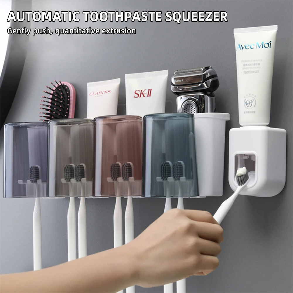 Wall-Mounted Automatic Toothpaste Dispenser