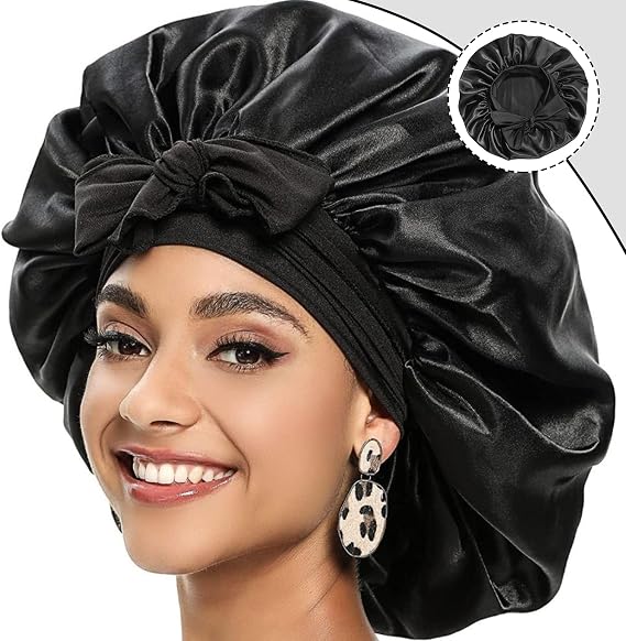 Bonnet de nuit en satin