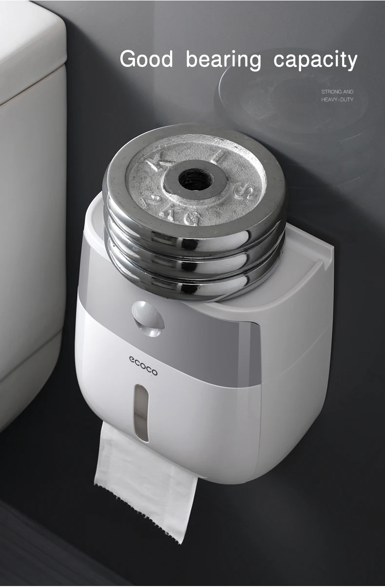 2-Tier Waterproof Toilet Roll Holder