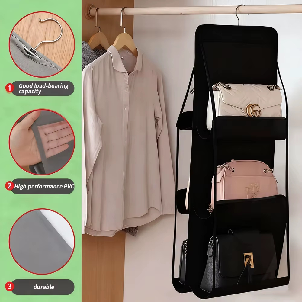 Clear Hanging Handbag Organizer